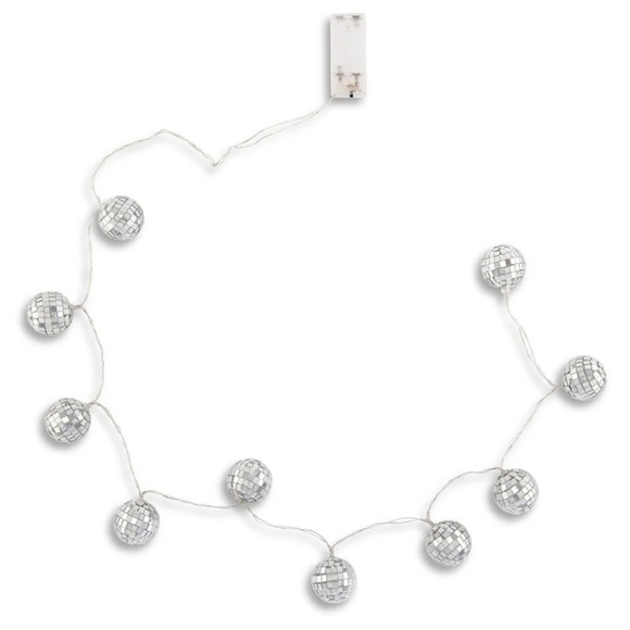 🪩Silver Disco Ball String Lights🪩 - Picture 1 of 8